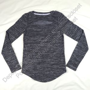 EUC Juicy Couture Heather Gray Peek-A-Boo Long Sleeve Thumb Hole Workout Top, M